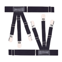 Men's Shirt Stays Belt With Non-slip Clips Keep Shirt Tucked