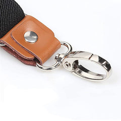 Men's Retro PU Leather Suspenders 4 Clips Y-shaped Back Braces