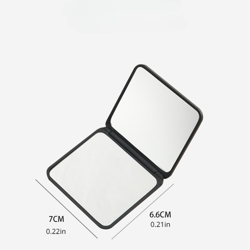 Star Pattern Square Folding Mirror Double Side Compact Mirror
