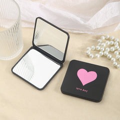 Star Pattern Square Folding Mirror Double Side Compact Mirror