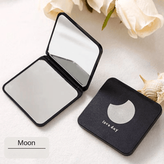 Star Pattern Square Folding Mirror Double Side Compact Mirror