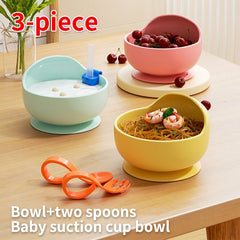 3pcs Baby Bowl With Suction Cup For Self-feeding