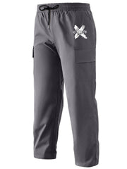 Classic Cargo Pants Men's Casual Drawstring Loose Straight Leg