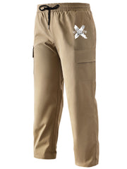 Classic Cargo Pants Men's Casual Drawstring Loose Straight Leg