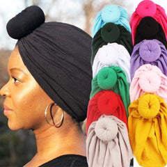 Vintage Donut Candy Turban Cap Head Wrap Beanie