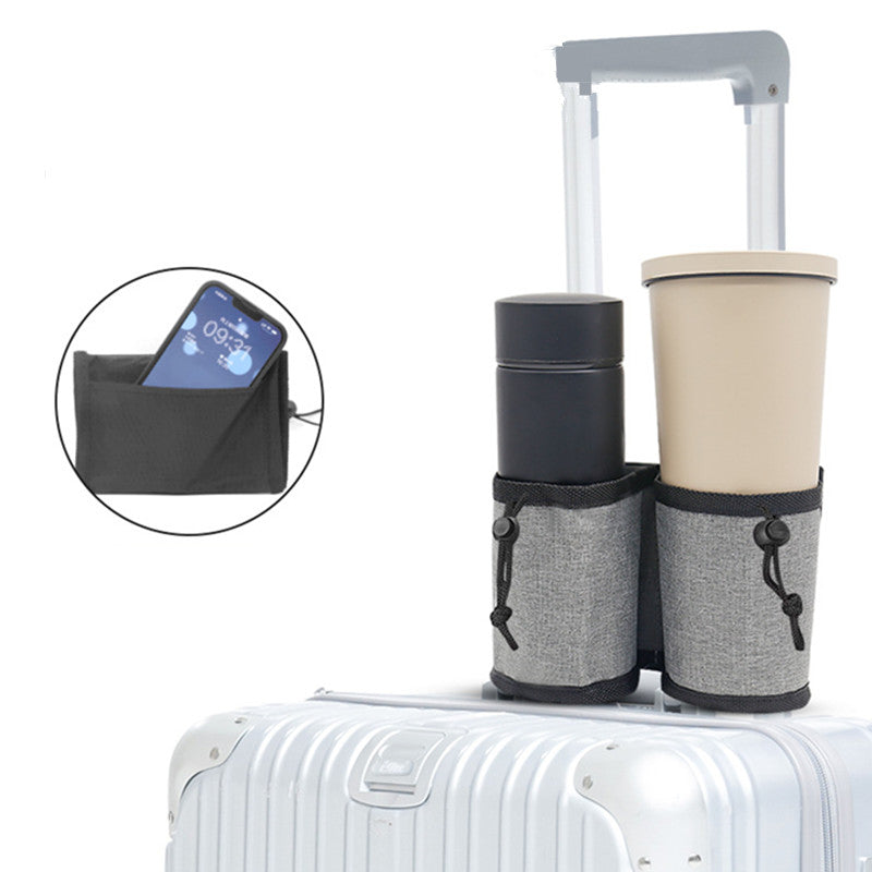 Portable Luggage Cup Cover Lightweight Durable Coffee Cup Organizer