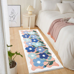 Floral Soft Bedroom Carpet - Whimsical and Fluffy