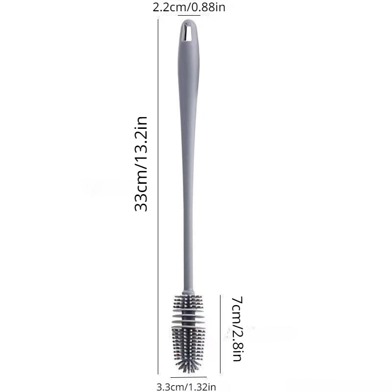 Long Handled Silicone Cleaning Brush for Bottles, Tea Pot, Glass Cup