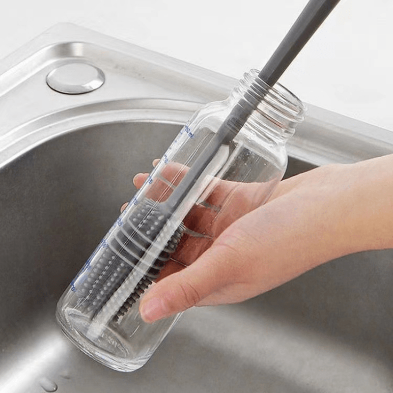 Long Handled Silicone Cleaning Brush for Bottles, Tea Pot, Glass Cup