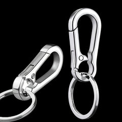 5pcs Small Stainless Steel Keychains Metal Keyrings Key Holder
