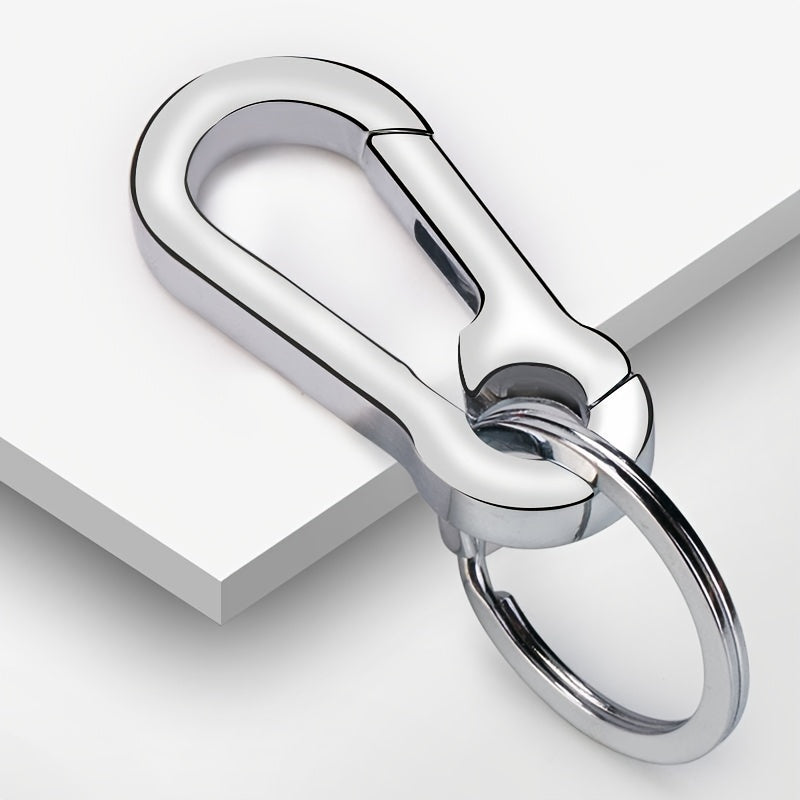 5pcs Small Stainless Steel Keychains Metal Keyrings Key Holder