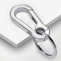 5pcs Small Stainless Steel Keychains Metal Keyrings Key Holder