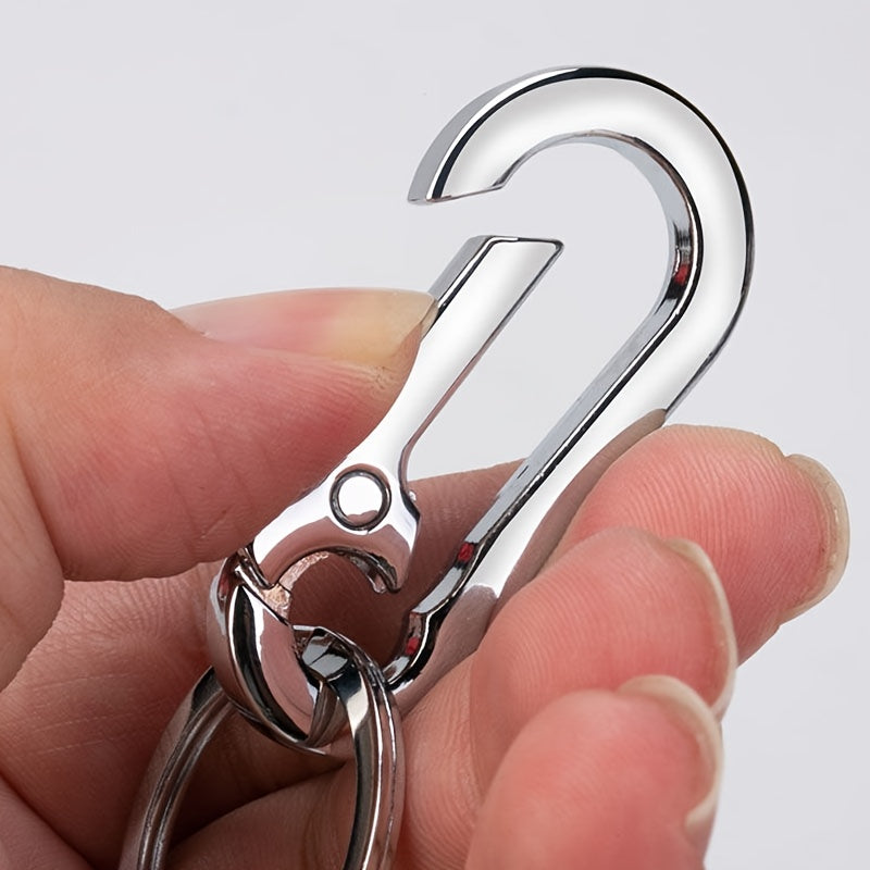5pcs Small Stainless Steel Keychains Metal Keyrings Key Holder