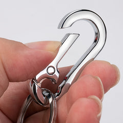 5pcs Small Stainless Steel Keychains Metal Keyrings Key Holder