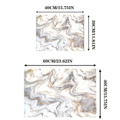 Quick Drying Marbling Pattern Coffee Dish Pad 11.81 x 15.75 Inches