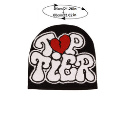 Y2k Jacquard Cap Beanie Bonnet Warm Winter Hats