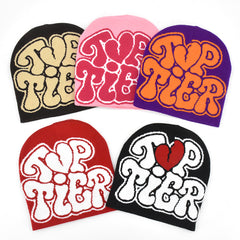 Y2k Jacquard Cap Beanie Bonnet Warm Winter Hats