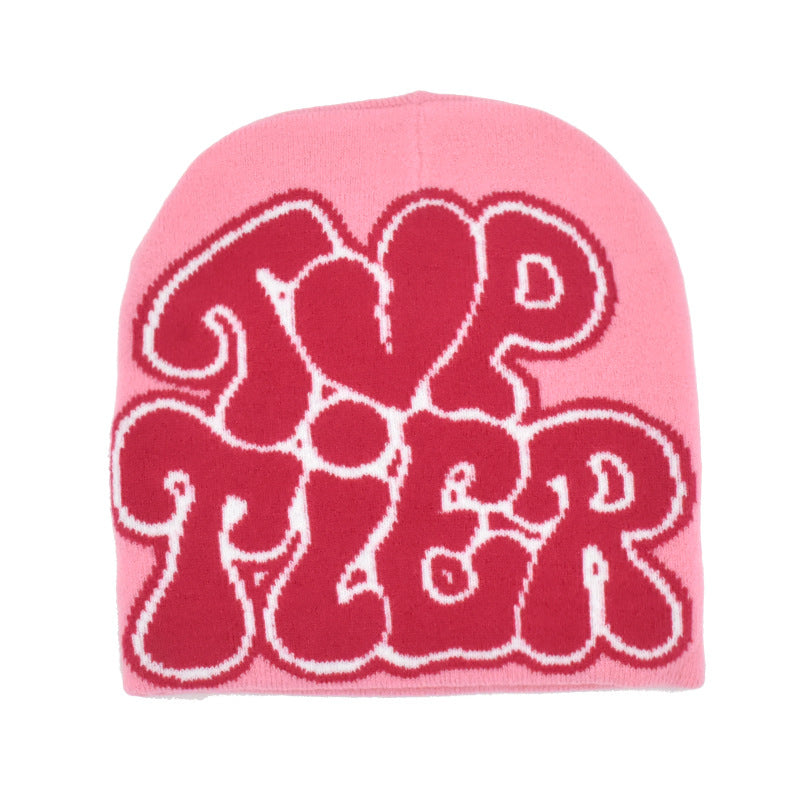 Y2k Jacquard Cap Beanie Bonnet Warm Winter Hats