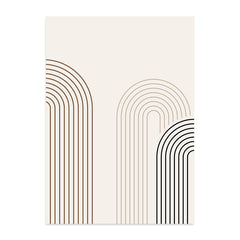 3pcs Abstract Geometric Posters for Bedroom Decor