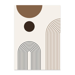 3pcs Abstract Geometric Posters for Bedroom Decor