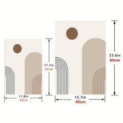 3pcs Abstract Geometric Posters for Bedroom Decor