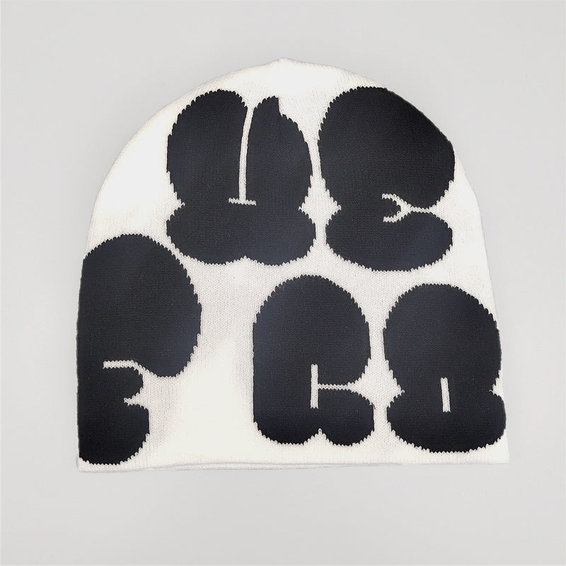 Fashionable Ear Protection Sport Beanie Hat With Printing