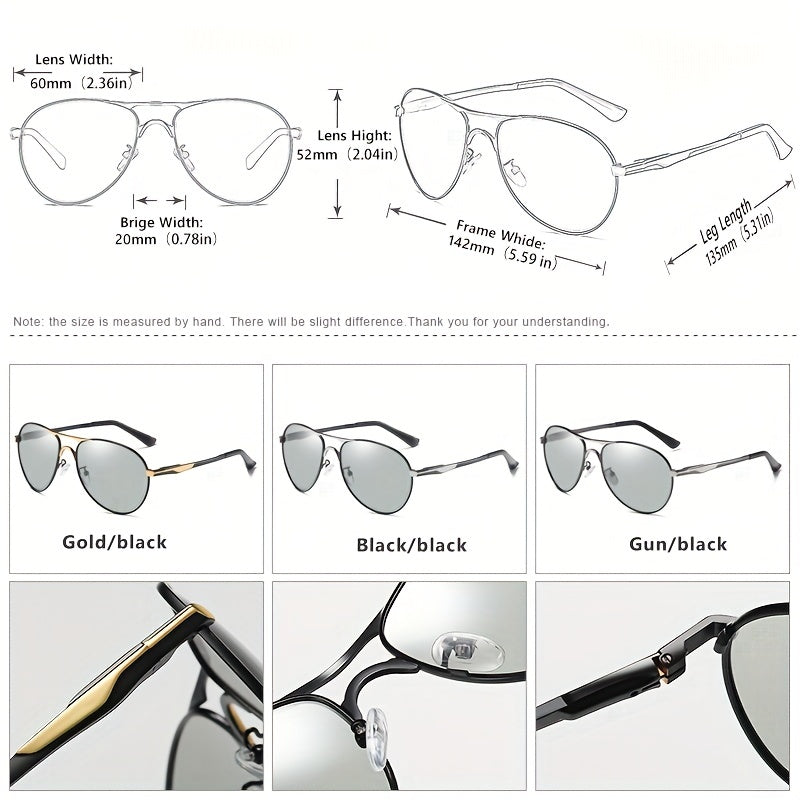 Photochromic Polarized Sunglasses for Driving UV400