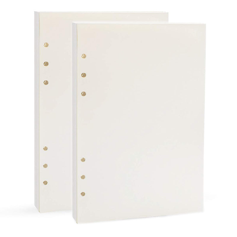2 packs 45pcs A5 Planner Refill Paper Binder Paper Lined Journal 6 Hole