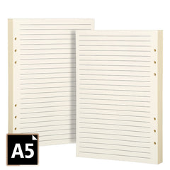 2 packs 45pcs A5 Planner Refill Paper Binder Paper Lined Journal 6 Hole