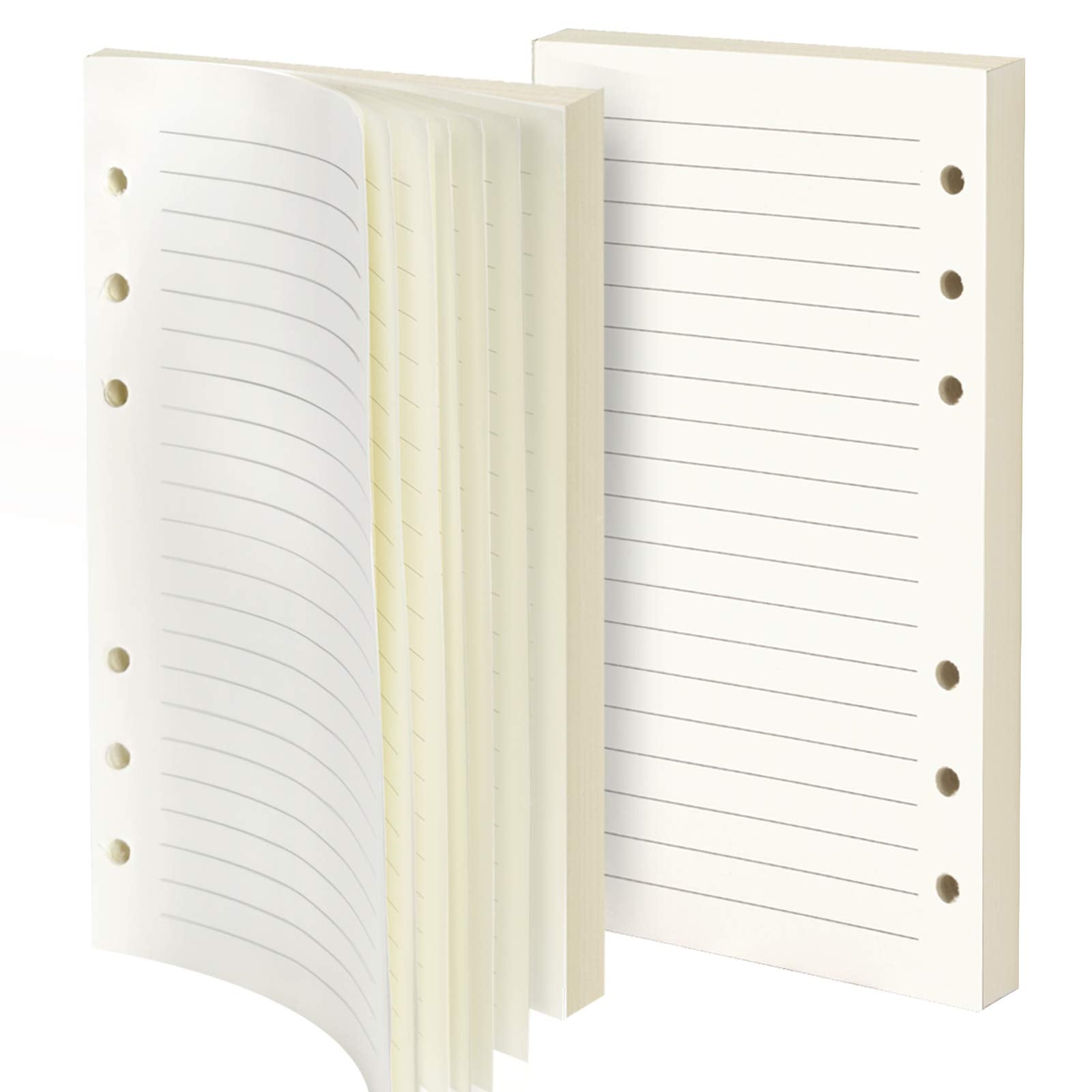 2 packs 45pcs A5 Planner Refill Paper Binder Paper Lined Journal 6 Hole