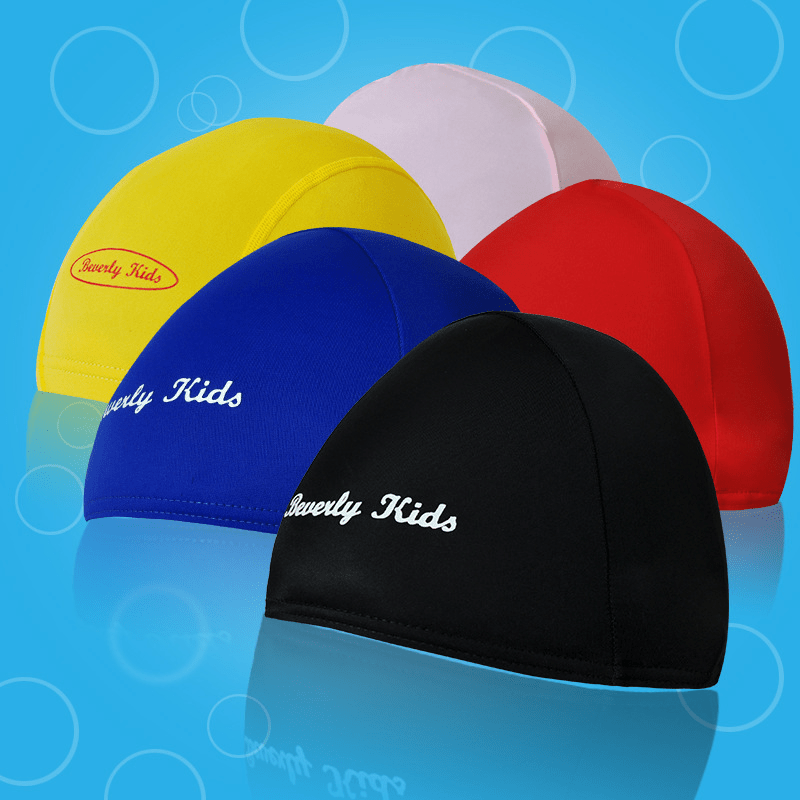 Kids Swim Hat with Sun Protection, Boys Girls Comfortable Elastic Ear Protection