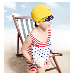 Kids Swim Hat with Sun Protection, Boys Girls Comfortable Elastic Ear Protection
