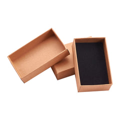 24pcs Cardboard Jewelry Set Box For Ring Necklace Bracelet Tan 8x5x2