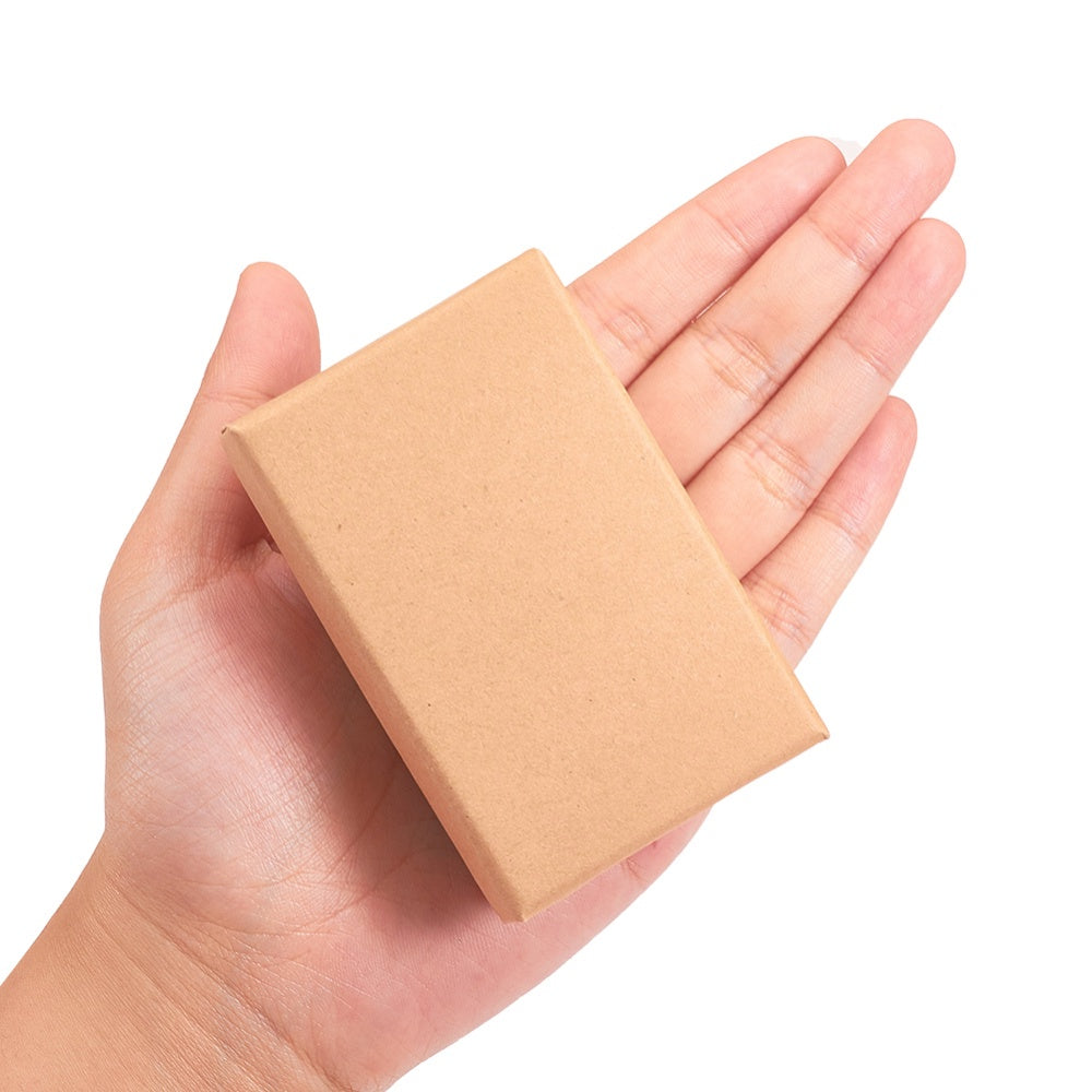 24pcs Cardboard Jewelry Set Box For Ring Necklace Bracelet Tan 8x5x2