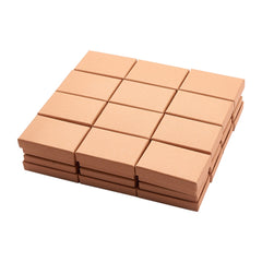 24pcs Cardboard Jewelry Set Box For Ring Necklace Bracelet Tan 8x5x2