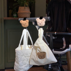 Stroller Hook Bear Baby Stroller Hook Shopping Bag Clip