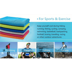 Cooling Microfiber Towel for Athletes Gym Yoga Fitness and More