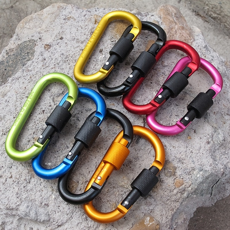 6pcs Durable Carabiner Clips for Outdoor Activities