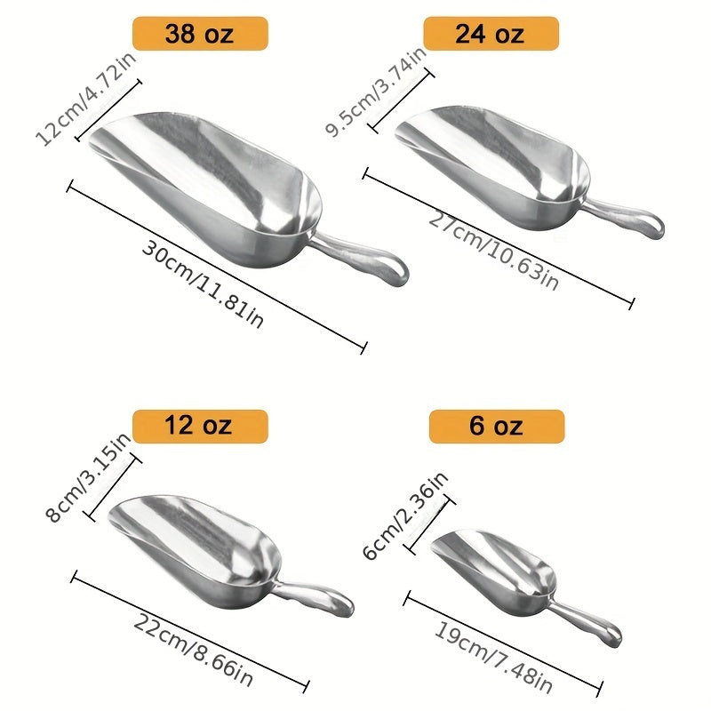 Aluminum Alloy Ice Scoop Kitchen Shovel Tea Flour Coffee Bean Food Scooper