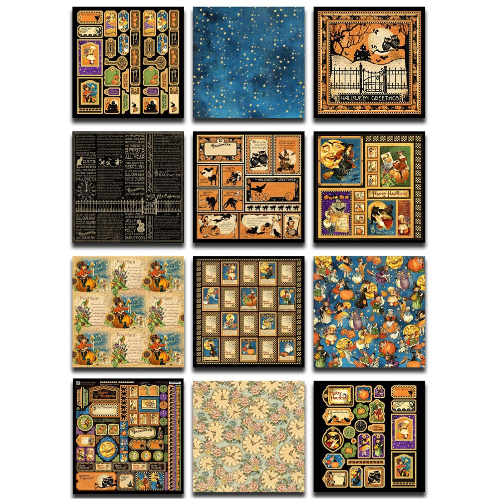 Large Fantasy Halloween Stickers for Kids' Projects
