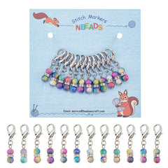 15Pcs Knitting Stitch Markers Lobster Clasp Removable for Knitting Weaving