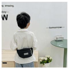 Plaid Pattern Kids Crossbody Bag Small Diagonal Outdoor Travel Chest Bag