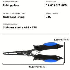3pcs Aluminum Alloy Hook Extractor Stainless Steel Fishing Pliers Set
