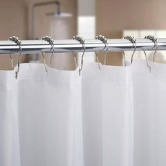 12PCS Shower Curtain Rings Metal Clips Stainless Steel Large Size Hanging Hooks