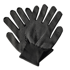 Nylon Adhesive Gloves with Anti Slip Plastic Dots for Work