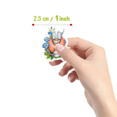 500pcs Self Adhesive Label Stickers 2.54cm Viscera Decoration