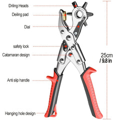 Belt Punch Pliers Leather Hole Eyelet Puncher Sewing Machine Bag Tool