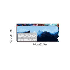 Large Gaming Desk Pad + Mouse Pad for E-sports