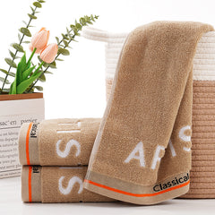 Striped Pattern Hand Towel Soft Skin-friendly Absorbent Towel for Home Bathroom