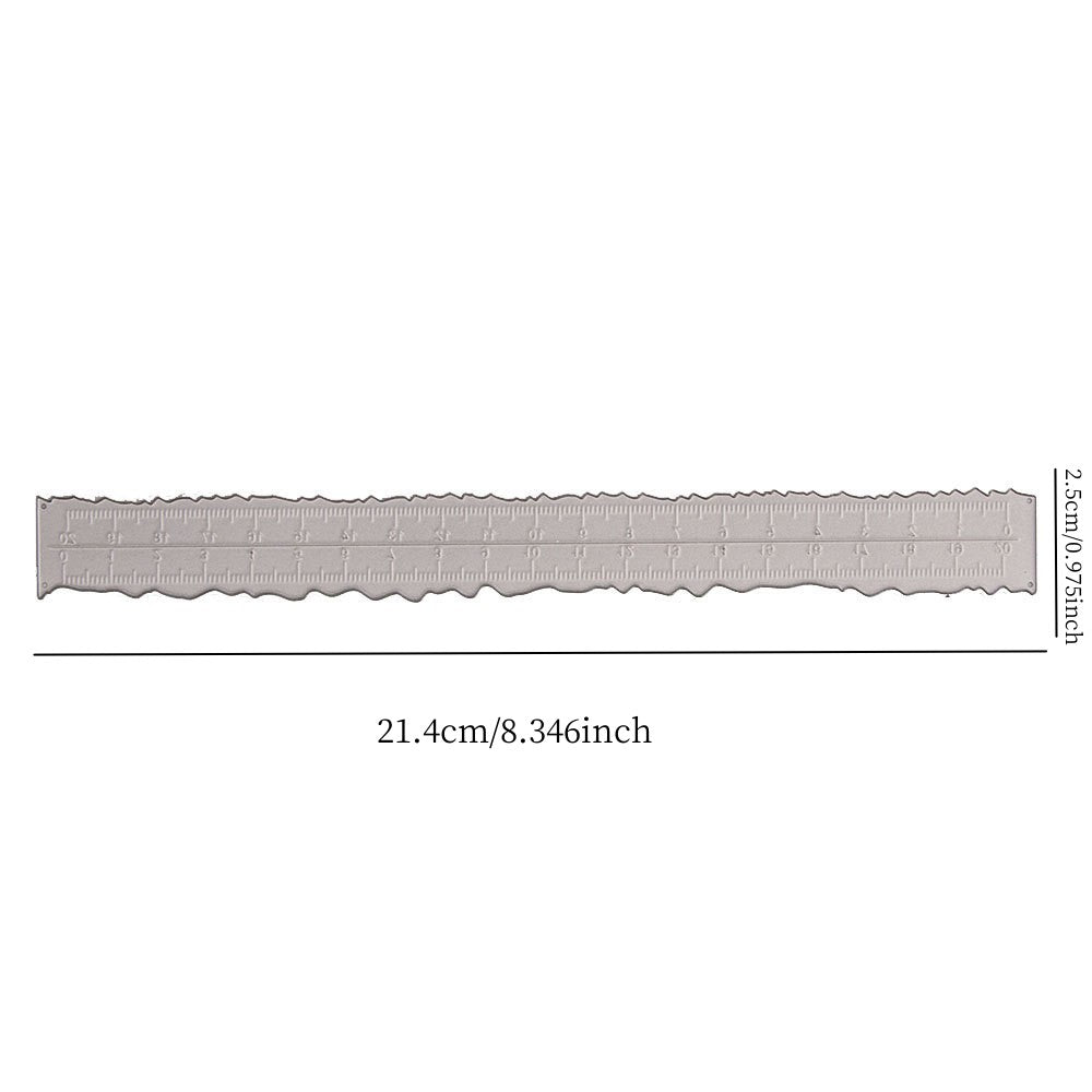 1pc Ruler Metal Cutting Die Stencil for Card Making DIY Scrapbooking